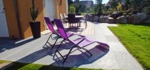 Terrasse pierre naturelle & bois - 