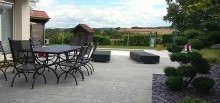 Terrasse en pierre bleue - 