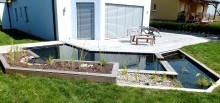 Baignade naturelle, lagune et terrasse bois - 