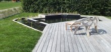 Baignade naturelle et terrasse bois - 